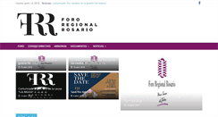 Desktop Screenshot of fororegionalrosario.org.ar